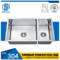 High Quality Double Bowls Undermount Brushed Kitchen Sink